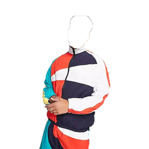 2023 Men's Custom Matching Windbreaker Jacket <b>Shorts</b> Set Street Wear Nylon Tracksuit Plus Size Options - Product Image 3