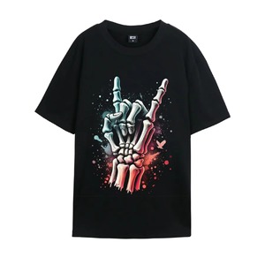 เสื้อยืดคอกลมลำลองสำหรับผู้ชายสีพื้นระบายอากาศใส่สบายสไตล์สตรีท - Product Image 1