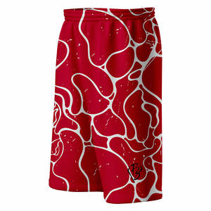 Pantalones Cortos de Baloncesto Vintage para Hombre, Doble Malla Transpirable, Estampado Personalizado, Bordado, Talla Grande, 100% Poliéster para Ropa de Calle de Verano - Product Image 5