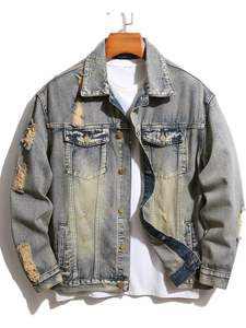 La mejor chaqueta vaquera para hombre Tendencias Vintage desgastada Versatilidad elegante y duradera Dominando el aspecto Chaquetas vaqueras para hombre - Product Image 6