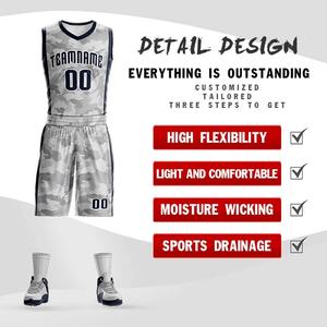 Ensemble d'uniformes de basket-ball personnalisés en maille respirante tissu à séchage rapide pour l'entraînement d'été toutes saisons kit de vêtements d'équipe à sublimation OEM - Product Image 2