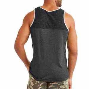 เสื้อกล้ามผู้ชายดีไซน์ลำลองระบายอากาศได้ดีและมีสไตล์สำหรับฟิตเนส - Product Image 3