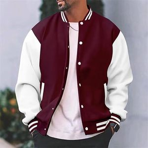 top quality Mens Casual Varsity Jacket Slim Fit Cotton Letterman Baseball Bomber Classic College Jacket - Product Image 6
