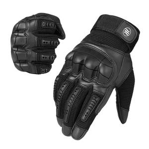 Guantes de Motociclismo de Cuero Vacuno Unisex Personalizados 2025, de Alta Calidad, Impermeables, de Dedo Completo, Ligeros y Transpirables - Product Image 1