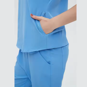 ชุดเครื่องแบบสครับสำหรับผู้หญิงชุดเสื้อและกางเกงสำหรับใส่ทำงานชุดทางการแพทย์ - Product Image 4