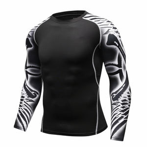 Camisa de compresión para hombre con logotipo personalizado Nuevo diseño actualizado Manga corta Rash Guard Ropa deportiva transpirable - Product Image 1