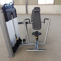 Máquina de Press de Pecho Vertical Comercial con Pila de Pesas de 100 kg, Equipo de Entrenamiento de Fuerza para Pecho Sentado para Gimnasio