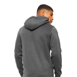 Vente en gros de pulls à capuche d'hiver pour hommes couleur anthracite 300 GSM polaire écologique coupe-vent poche kangourou logo personnalisé - Product Image 4