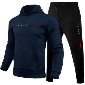 Vente flash : Survêtement pour homme en molleton brodé, 340g, 100% coton, respirant, streetwear confortable, vêtements de sport à capuche - Product Image 4