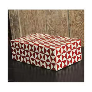 Boîtes à bijoux de luxe en incrustation d'os faites à la main dans une incrustation d'os élégante avec un design complexe parfait pour stocker des objets précieux - Product Image 2