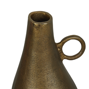 Beliani Sambhar Vase Décoratif En Métal En Aluminium avec Laiton Décor À La Maison Accessoires Décorations Style Moderne Salon - Product Image 3