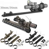 Accessoires de montage de lunette tactique LPVO, système de zoom rapide, tube de 30 mm/34 mm, alliage d'aluminium