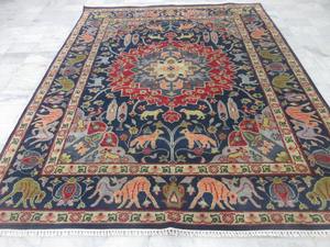 Juegos de alfombras de área Hariz de algodón clásico anudado a mano persa tradicional de alta calidad, patrón Floral antideslizante para mascotas - Product Image 4