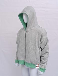 Wholesale High Quality New Design Custom Plain <b>Men's</b> <b>Oversized</b> <b>Fleece</b> Hoodies Two Tone Custom Zipper <b>Hoodie</b> For <b>Men</b> - Product Image 3