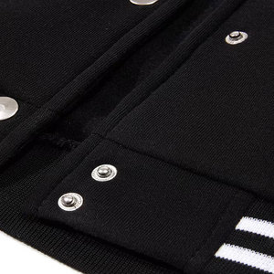 เสื้อแจ็คเก็ตวาร์ซิตี้แบบมีโลโก้สั่งทำ แฟชั่นแขนยาวลำลอง สไตล์เบสบอล ปักลายเคลือบ - Product Image 6