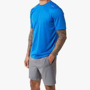 Ropa deportiva de estilo informal para hombre, Conjunto de camiseta de verano y pantalones cortos, camisetas de manga corta transpirables de dos piezas, moda al por mayor - Product Image 1