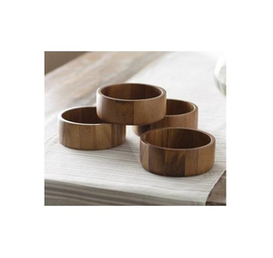 Bol en bois naturel artisanal avec finition lisse, idéal pour les salades, les fruits, les collations, les pâtes, décoration rustique pour la salle à manger ou la cuisine. - Product Image 3