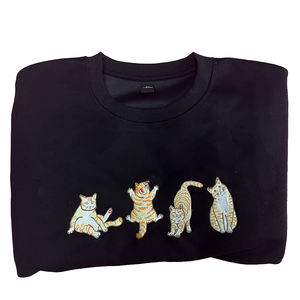 สเวตเชิ้ตใส่สบายของผู้ชายแฟชั่นสตรีทแวร์ผ้าฝ้าย100% ปักลายด้วยพลอยเทียมสำหรับฤดูหนาว - Product Image 1