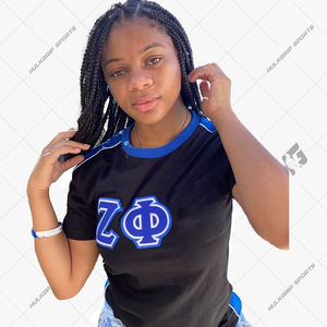 Camiseta Casual de Manga Corta para Hombre Zita Phii Negra y Azul Premium, con Botones, Logotipo Bordado Personalizado, Antiarrugas, Tejida - Product Image 3