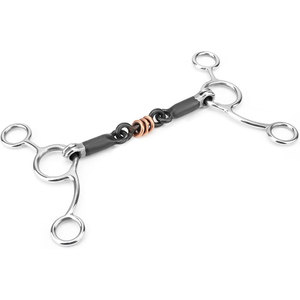 Arco Iris multicolor caballo Bit anillo suelto rombo Fat Link Acero inoxidable Snaffle Durable ecuestre Tack entrenamiento montar - Product Image 1