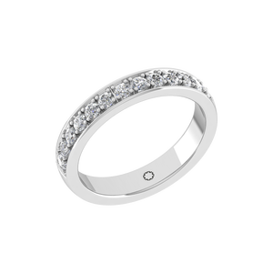 Elegantes Anillos de Boda de Oro de 14k para Mujer con Diamantes Naturales de Corte Redondo, Engaste de Garras, Regalo de Compromiso, Aniversario, Unisex - Product Image 1