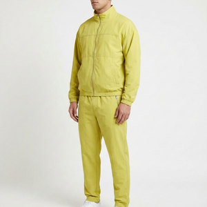 Ensemble veste et pantalon coupe-vent en nylon, survêtement de sport 2 pièces, fabricant sur mesure en gros - Product Image 1