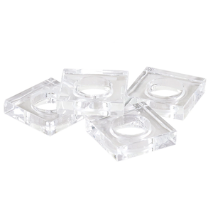 Rondelles de serviette de qualité supérieure Rond de serviette en acrylique Anneaux de serviette en bois faits à la main pour la décoration de table de mariage en Inde - Product Image 2