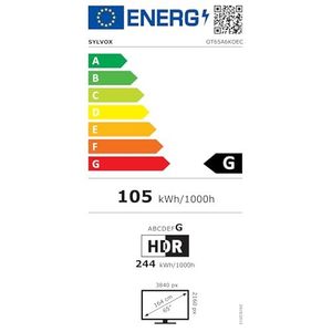 65-Inch 120Hz 4K UHD 1000 Nits Weatherproof Smart LED TV Android TV for Outdoor Gaming and Kitchen Use Waterproof Outdoor TV - Product Image 1