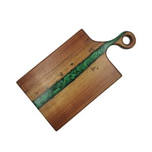 Grossiste de planche à découper ronde en bois et marbre blanc de haute qualité aspect simple et élégant poli à la main - Product Image 3