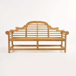 Banc de jardin en teck pour l'extérieur, avec structure en teck massif et finition en bois naturel - Product Image 2