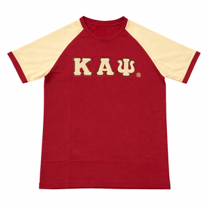 Camisa Premium Kappa Alpha Psi Krimson, Talla Exacta, Mezcla de Algodón de Alta Calidad, Escudo Bordado con Letras Griegas, Ropa de Fraternidad - Product Image 4