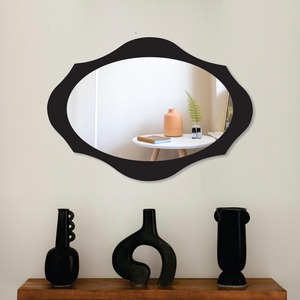 Miroir mural avec cadre en bois de qualité à l'exportation pour décoration de salle de bain avec emballage personnalisé disponible à un prix abordable - Product Image 2