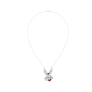 14K oro auténtico joyería fina conejito de dibujos animados laboratorio cultivado diamante colgante IGI certificado lindo OEM ODM colgantes y dijes - Product Image 4