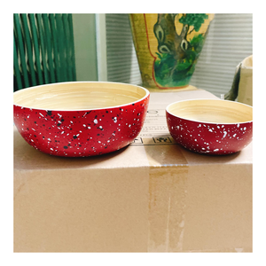 Bol en bambou de qualité supérieure pour la cuisine, polyvalent pour mélanger, servir du riz, des pâtes ou des fruits, facile à nettoyer et à entretenir - Product Image 3