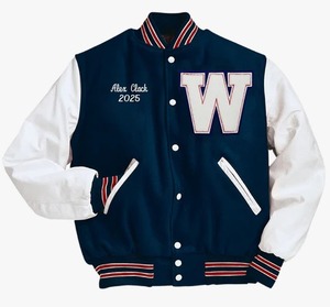 Chaqueta Varsity para hombre Cuerpo de lana Cuero genuino Brazos Letterman Chaqueta College Baseball Lettermen Chaquetas - Product Image 3