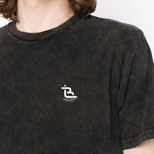T-shirt délavé à l'acide pour homme, style décontracté, tee-shirt pour tous les jours, look vintage, t-shirt délavé à l'acide pour homme - Product Image 5