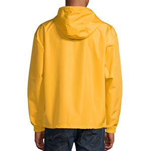 OEM Custom Logo Design Vintage Mens Regular Fit Solid <b>Yellow</b> Color Full Sleeve Winter <b>Jacket</b> With Zipper Fly & Hood From BD - Product Image 2