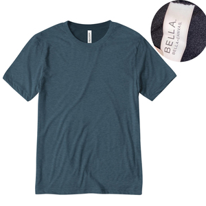เสื้อยืด Bella Canvas 3413 TriBlend พิมพ์ลายตามสั่ง ขายส่งเสื้อยืดเปล่า ตลาดอเมริกา - Product Image 1