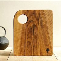 Planche à découper en acacia de couleur naturelle personnalisée - Durable, compatible lave-vaisselle, design moderne, logo personnalisé, utilisation en restaurant
