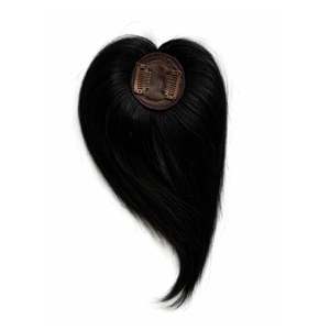 Tiny Topper con flequillo 1.5x1.5 Extensiones de cabello 100% humano - Product Image 1