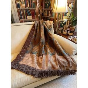 Couverture marocaine faite à la main, authentique artisanat berbère, couverture douce tissée à motifs tribaux, décoration d'intérieur, cadeau - Product Image 1