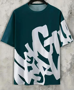 เสื้อยืดแขนสั้นลายตัวอักษรของผู้ชาย3D สบายและระบายอากาศเหมาะสำหรับถนนประจำวันของผู้ชายลำลองแขนสั้น - Product Image 4