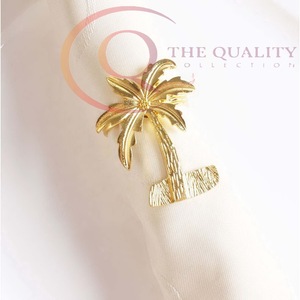 Anneaux de serviette en métal de luxe haut de gamme pour la décoration de table de mariage et une expérience culinaire écologique - Product Image 2