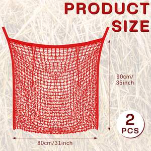 Filet à foin en nylon pour l'alimentation lente, produits équestres pour l'alimentation des chevaux, mangeoire pour bovins, moutons et chevaux - Product Image 2