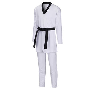 Kimono de karaté noir sur mesure de haute qualité, vente en gros, qualité professionnelle, vêtements d'arts martiaux, uniforme/de costume de karaté, téléchargé par Dress Sports - Product Image 1