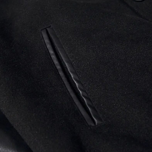 Veste universitaire d'hiver pour homme personnalisable, col montant, patchs en chenille sur le devant, service OEM, taille personnalisée, respirante, écologique - Product Image 6