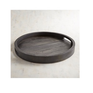 Plateau de service en bois décor à la maison intérieur à la mode finition de conception personnalisée disponible avec du matériel de perle de résine pour des occasions de nourriture - Product Image 3