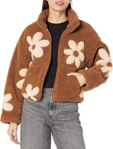 Chaqueta de Forro Polar Sherpa con Cremallera Completa al por Mayor para Mujer, Calidad Premium, Acabado Personalizable, Cómoda, Transpirable y Reversible - Product Image 4