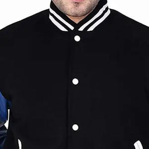 Haute Qualité Laine Corps En Cuir Manches Varsity Veste Pour Hommes Surdimensionné Letterman College Baseball Bomber Veste D'hiver Pour Hommes - Product Image 3