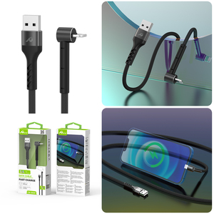 3A 1.5M USB pour Iphone Câble CB-319 NEGRO Haute Qualité Mobile 3M - Product Image 1